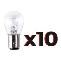 10 Lâmpada 2 Polos 12v 21/5w 1034 Lanterna Freio Meia Luz