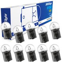 10 Lampada Automotiva Halogena 67 12v 10w G18 Ba15s 1polo