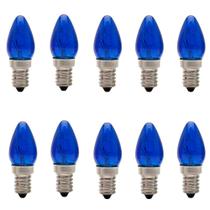 10 Lâmpada Chupeta Azul 7w Incandescente E-14 127v 10 Lâmpada Chupeta Azul 7w Incandescente E-14 127v