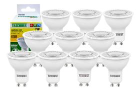 10 Lâmpada De Led Dicróica Mr16 Tdl 50 7w Gu10 Taschibra 2700k 10 Lâmpada De Led Dicróica Mr16 Tdl 50 7w Gu10 Taschibra 2700k