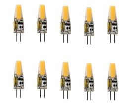 10 Lâmpada Halogena Bipino 12v G4 Cob 3w Lustres Luminárias 10 Lâmpada Halogena Bipino 12v G4 Cob 3w Lustres Luminárias
