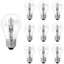 10 Lâmpada Halógena Taschibra A55 42W E27 2700K Luz Amarela 220V