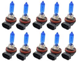 10 lâmpada halógenas h8 12v 35w 8500k *super branca*