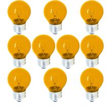 10 Lâmpada Mini Bolinha Ambar 7w Incandescente 127v