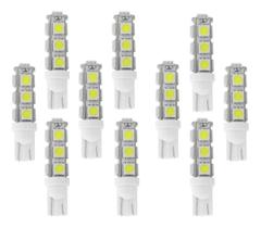 10 Lâmpadas 13 Leds T10 5w Pingo 1 Polo 12v Luz Branca Auto 10 Lâmpadas 13 Leds T10 5w Pingo 1 Polo 12v Luz Branca Auto