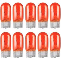 10 Lâmpadas Halógena Pingo T10 Iluminação Laranja Âmbar W5w 12v