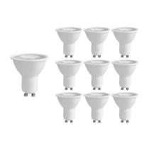 10 Lâmpadas Led Astraled Dicróica MR16 36 4,8W GU10 Bivolt 2700K Luz Amarela