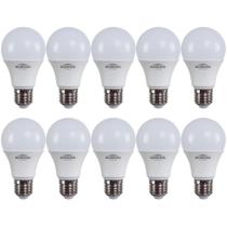 10 lâmpadas led bocal e27 12 watts 1050 lumens 127/220v branco 6.500k 10 lâmpadas led bocal e27 12 watts 1050 lumens 127/220v branco 6.500k