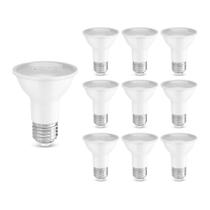 10 Lâmpadas LED Save Energy Par 20 Crystal 6W E27 Bivolt 6500K Luz Branca