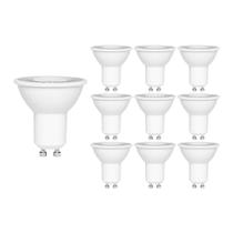 10 Lâmpadas LED Stella Dicroica Mr16 Eco 6W Gu10 Bivolt 5000K Luz Neutra