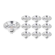 10 Lâmpadas LED Taschibra Ar111 12 12W Gu10 Bivolt 2700K Luz Amarela