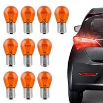 10 Lâmpadas Luz De Seta Pisca Laranja 1 Polo 12v 21w Pino Y 10 Lâmpadas Luz De Seta Pisca Laranja 1 Polo 12v 21w Pino Y