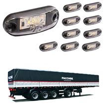 10 Lanterna Delimitadora LED Carreta Facchini Lat Cristal 10 Lanterna Delimitadora LED Carreta Facchini Lat Cristal