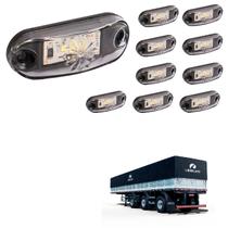 10 Lanterna Delimitadora LED Carreta Librelato Lat Cristal