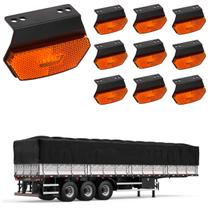 10 Lanterna Diamante Carreta LED Âmbar c/ Supt. - Conect