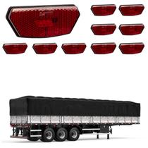 10 Lanterna Diamante Carreta LED Rubi Saída Fios 10 Lanterna Diamante Carreta LED Rubi Saída Fios