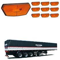 10 Lanterna Diamante Facchini LED Âmbar Saída Fios 10 Lanterna Diamante Facchini LED Âmbar Saída Fios