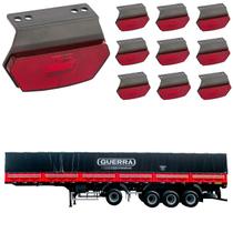 10 Lanterna Diamante Guerra LED Rubi c/ Suporte - Conect