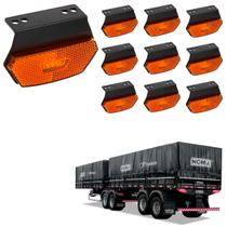 10 Lanterna Diamante Noma LED Âmbar c/ Suporte - Fio