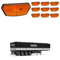 10 Lanterna Diamante Randon LED Âmbar c/ Suporte - Conect 10 Lanterna Diamante Randon LED Âmbar c/ Suporte - Conect