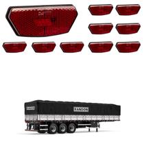 10 Lanterna Diamante Randon LED Rubi c/ Suporte - Conect