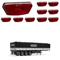 10 Lanterna Diamante Randon LED Rubi c/ Suporte - Conect 10 Lanterna Diamante Randon LED Rubi c/ Suporte - Conect