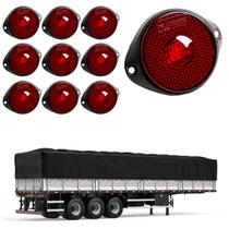 10 Lanterna Frontal Carreta LED Rubi 65mm c/ Sup. - Conect. 10 Lanterna Frontal Carreta LED Rubi 65mm c/ Sup. - Conect.