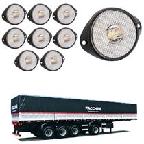 10 Lanterna Frontal Facchini LED Cristal 65mm c/ Sup e Conec 10 Lanterna Frontal Facchini LED Cristal 65mm c/ Sup e Conec