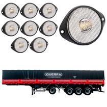 10 Lanterna Frontal Guerra LED Cristal 65mm c/ Sup. - Conect