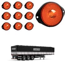 10 Lanterna Frontal Randon LED Âmbar 65mm c/ Suporte - Fio 10 Lanterna Frontal Randon LED Âmbar 65mm c/ Suporte - Fio