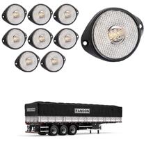 10 Lanterna Frontal Randon LED Cristal 65mm c/ Sup. - Conect