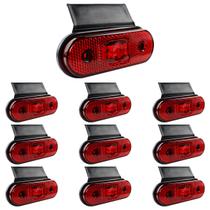 10 Lanterna Lateral Caminhão Carreta Facchini LED VM +Suporte