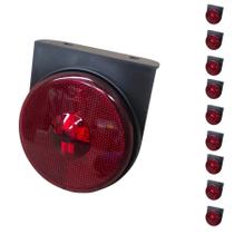10 Lanterna Lateral Caminhão Led 85mm Carreta Randon Vermelha 10 Lanterna Lateral Caminhão Led 85mm Carreta Randon Vermelha