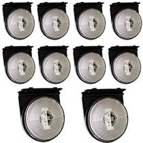 10 Lanterna Lateral Carreta Randon 88mm LED BIVOLT CR +Suporte