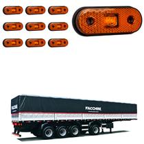 10 Lanterna Lateral Facchini LED Âmbar Saída Fios 10 Lanterna Lateral Facchini LED Âmbar Saída Fios