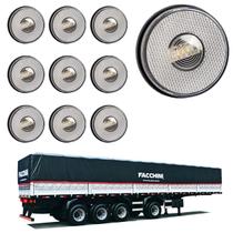 10 Lanterna Lateral Facchini LED Cristal 85mm Saída Fios 10 Lanterna Lateral Facchini LED Cristal 85mm Saída Fios