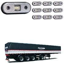 10 Lanterna Lateral Facchini LED Cristal Saída Fios 10 Lanterna Lateral Facchini LED Cristal Saída Fios