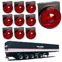10 Lanterna Lateral Facchini LED Rubi 85mm c/ Sup. - Conect 10 Lanterna Lateral Facchini LED Rubi 85mm c/ Sup. - Conect