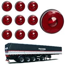 10 Lanterna Lateral Facchini LED Rubi 85mm Saída Fios 10 Lanterna Lateral Facchini LED Rubi 85mm Saída Fios