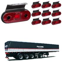 10 Lanterna Lateral Facchini LED Rubi C/ Supt. - Fio