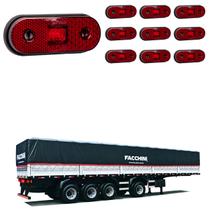 10 Lanterna Lateral Facchini LED Rubi Saída Fios 10 Lanterna Lateral Facchini LED Rubi Saída Fios
