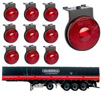 10 Lanterna Lateral Guerra LED Rubi 65mm Suporte - Conector 10 Lanterna Lateral Guerra LED Rubi 65mm Suporte - Conector