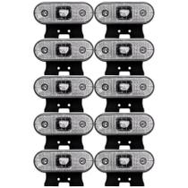 10 Lanterna Lateral Led Bivolt Facchini Cristal suporte Fio