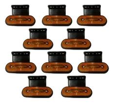 10 Lanterna Lateral Led Bivolt Pisca Plataforma Guincho Bau 10 Lanterna Lateral Led Bivolt Pisca Plataforma Guincho Bau