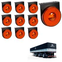 10 Lanterna Lateral Librelato LED Âmbar 85mm c Sup. - Conect