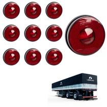 10 Lanterna Lateral Librelato LED Rubi 85mm Saída Conector