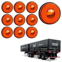10 Lanterna Lateral Noma LED Âmbar 85mm Saída Fios 10 Lanterna Lateral Noma LED Âmbar 85mm Saída Fios