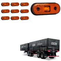 10 Lanterna Lateral Noma LED Âmbar Saída Fios