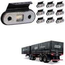 10 Lanterna Lateral Noma LED Cristal c/ Suporte - Fio