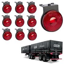 10 Lanterna Lateral Noma LED Rubi 65mm c/ Suporte - Fio